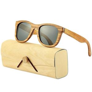 Wooden <b>Sunglasses</b> Customizable Lenses & Case Style Light Weight Polarized for Rimless Frame - Product Image 2