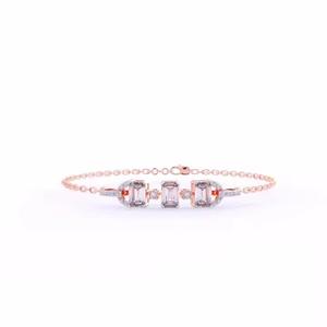 High Quality 925 Sterling Silver 14K Yellow Gold Tennis Bracelet with Diamond Moissanite Elegant Bracelets - Product Image 3