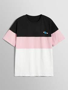 Camiseta Corta Personalizada de Estilo Urbano, 100% Algodón, para Hombre, Lavado Ácido Desgastado, Transpirable, de Secado Rápido, Servicio OEM de Alta Calidad - Product Image 4