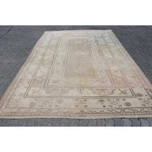 7.9x11.5 ft Vintage Rug, Turkish Oversize Rug, <b>Brown</b> Persian <b>Wool</b> Rug - Product Image 1
