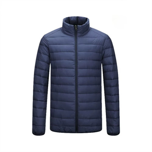 Veste matelassée personnalisée en usine pour l'automne/hiver Style décontracté coupe-vent imperméable caractéristiques Stand Front High Street Style hommes - Product Image 5