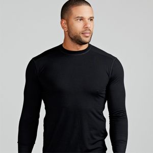 Top de manga larga de lana merino para hombre, ligero y transpirable, perfecto para senderismo y deportes al aire libre - Product Image 3