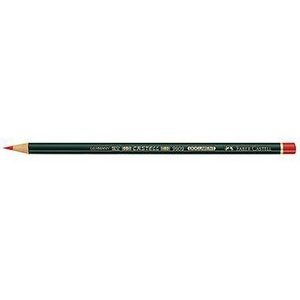 Lápiz Estándar Faber-Castell CASTELL para Copiar Documentos con Cuerpo Lacado en Rojo - Product Image 1