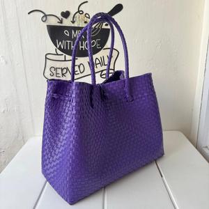 Eco-Friendly Sembagi Dark for Fashionable Women's <b>Handbags</b> <b>Unique</b> Weaved Premium Recycled Plastic Adult Costume Size - Product Image 2