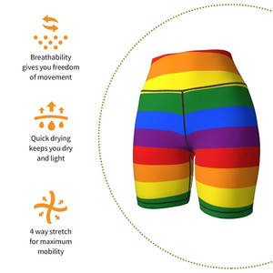 Pantalones cortos transpirables para gimnasio y Fitness para mujer, pantalones cortos deportivos de último diseño, pantalones cortos multicolores para Fitness - Product Image 6