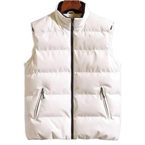 Veste bouffante sans manches pour hiver pour hommes vente en gros vestes en duvet sans manches respirantes personnalisées veste pour hommes bouffantes gilet - Product Image 3