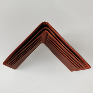 กระเป๋าสตางค์แบบนิ่มสำหรับผู้ชายกระเป๋าสตางค์แบบบางเรียบง่ายทำจากหนังแท้ป้องกัน RFID - Product Image 5