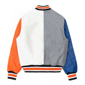 Nouveau Letterman Varsity veste chenille patchs laine cuir manches veste de baseball en gros veste universitaire personnalisée pour les hommes - Product Image 2