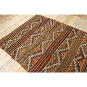 Alfombra Turca Grande, Alfombra Vintage de 5.2x9 pies, Alfombra de Lana Naranja - Product Image 4