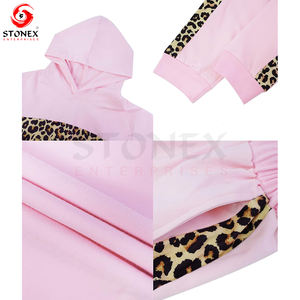 Niños Jogger Niños Pantalones de chándal y Sudadera con capucha Biker Sublimation Wear Ropa 2024 Conjuntos de chándal de dos piezas para niños - Product Image 6