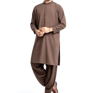 Venta al por mayor mejor diseño de los hombres musulmanes Shalwar Kameez trajes perfectamente cortados coser Shalwar Kameez para los hombres indios y paquistaníes - Product Image 1