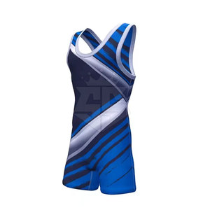Nouveau Design OEM Service Plus Size Wrestling Singlet Personnalisé 100% Polyester Wrestling Singlets - Product Image 3