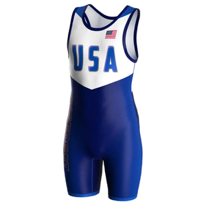 Singlet de Lucha Libre para Adultos, 100% Poliéster Elástico, Logotipo y Tallas Personalizadas, Tallas Grandes para Levantamiento de Pesas, Uniforme de Lucha Libre - Product Image 3