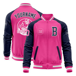 Personalizado de alta calidad de cierre de cremallera de los hombres Vintage Letterman Varsity chaqueta invierno otoño comodidad de talla grande transpirable piel de vaca - Product Image 4