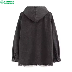 Vente en gros de sweat à capuche personnalisé épais en coton French Terry, délavé à la pierre, respirant, écologique, style vintage américain, effet usé et délavé à l'acide - Product Image 3