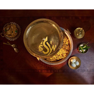 Cazuelas Redondas Metálicas Árabes, Cazuelas de Alta Calidad para Calentar Comida en la Mesa, Ollas para Uso en la Cocina, Color Dorado Plateado - Product Image 3