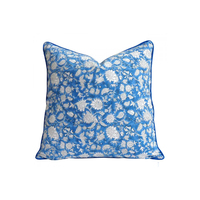 Housse de coussin de canapé d'extérieur imprimée à la main, 100% coton, rayée, technique de tissage festif, avec passepoil, en vente