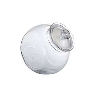 Bocal à biscuits en acrylique avec couvercle pour buffet à bonbons - Product Image 1