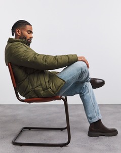 Chaqueta Acolchada con Paneles de Alta Visibilidad para Hombre y Mujer, Detalles Reflectantes de Seguridad, Abrigo Aislante de Invierno - Product Image 2