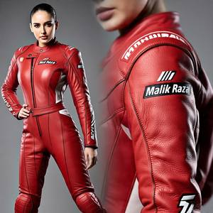 Trajes de moto de cuero personalizados | Ajuste y diseño personalizados | Look de mujer elegante con máxima protección en carreras - Product Image 1