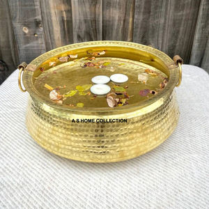 Bol à pédicure en cuivre design avantageux, forme arrondie décorative, bols à pédicure martelés design - Product Image 4