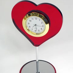 Divertidos relojes de escritorio digitales de plástico mecánico con forma de girasol amarillo - Product Image 1