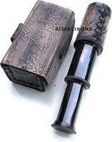 Telescopio de Mano de Latón Pulido de 6 Pulgadas, Telescopio Náutico, Escultura de Arte Tradicional, Regalo Marino OEM