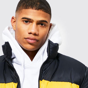 Chaqueta Larga Impermeable Ecológica de Alta Calidad para Hombre, Servicio OEM Personalizado, Ropa de Invierno, Cuello Alto, Tela Delgada - Product Image 5