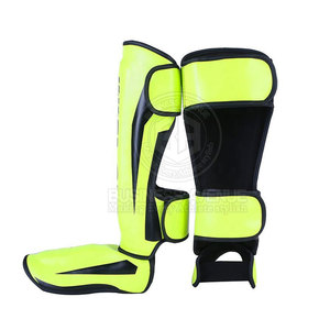 Protège-tibias de boxe de haute qualité, protection des pieds, protège-tibias en cuir MMA - Product Image 3