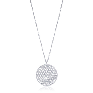 Collier en argent sterling 925 fait main en Turquie, design floral avec pierre de zircon de forme ronde traditionnelle, vente en gros - Product Image 5
