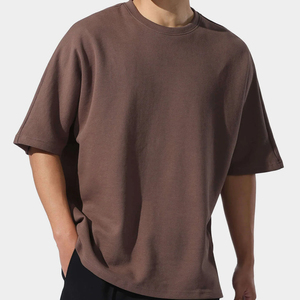 Logo personnalisé t-shirts pour hommes 100% coton de grande qualité t-shirt personnalisable imprimé Premium uni classique à manches courtes - Product Image 6