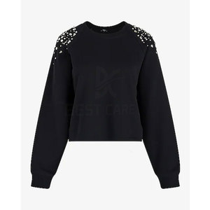 Sweat strass à la mode pour les femmes parfait pour la fête ou une tenue décontractée Sweat strass - Product Image 3