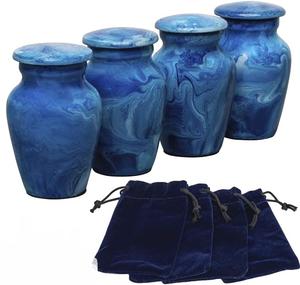 Urnas de cremación de recuerdo de metal de aluminio 100% de calidad superior a precio de venta al por mayor de proveedor indio - Product Image 1