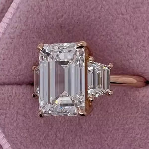 Bague en diamant cultivé en laboratoire en argent sterling 925 fabrication de commandes personnalisées pour les femmes bijoux de mode - Product Image 2