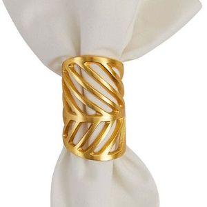 High end vintage napkin rings for formal dinner <b>tables</b> crafted in premium quality metal with ornate classic design appeal - Product Image 3