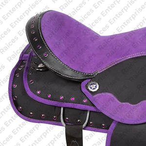 Sillines de equitación de salto Inglés Profesional Proveedor directo de fábrica Etiqueta privada Sillín de caballo occidental de estilo inglés - Product Image 3