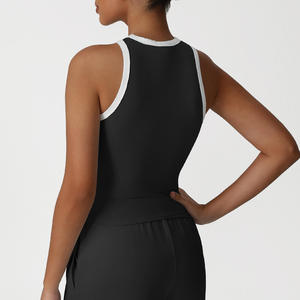 Débardeur extensible et ajusté pour femme avec blocs de couleur pour les vêtements de sport décontractés - Product Image 6