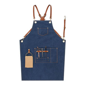 Tablier chasuble réglable en toile polyester imperméable personnalisé pour salon, café et cuisine pour femmes et hommes - Product Image 3