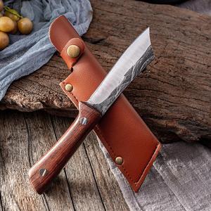 Juego de cuchillos de acero de alto carbono hechos a mano con mango de madera Cuchillos de bolsillo de chef multiusos personalizables Cuchillo experto. - Product Image 2