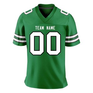 Maillot de football américain personnalisé, col en V, manches courtes, maille respirante, nom de l'équipe imprimé, vêtements de sport pour hommes adultes - Product Image 3