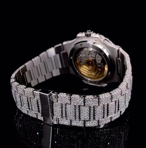 นาฬิกาสแตนเลสสตีล46มม. สำหรับผู้ชายเครื่องประดับธุรกิจเพชรเย็นหรูหราแบรนด์หรูส่งออกที่แข่งขันได้ - Product Image 4