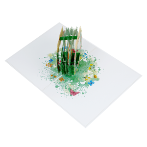 Artisanat 3D Fox Mother and Cub Pop-up card Salutation sincère pour maman Design unique prix raisonnable - Product Image 3