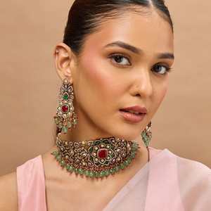 Zircon Necklace 187184 Elegant <b>Wedding</b> <b>Accessory</b> with Dazzling Zircon Stones - Product Image 3