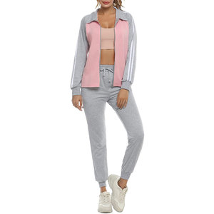 Women Winter Workout Tracksuit Set Fashionable 2 Piece Jogger Outfit High Quality Sportswear & Activewear Tracksuit - Product Image 1