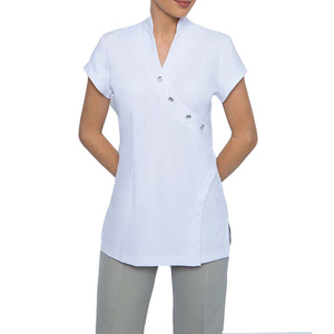 Uniformes de belleza para mujer, Túnica para salón de uñas, Spa, conjuntos de exfoliación para salón de uñas para Hospital, salón de belleza, uso de enfermera, Top exfoliante - Product Image 5