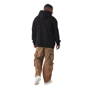 Sudadera con capucha de lana de algodón 100% para hombre, cómoda chaqueta con capucha de invierno de ajuste Regular con patrón sólido, nuevo diseño de tendencia - Product Image 5