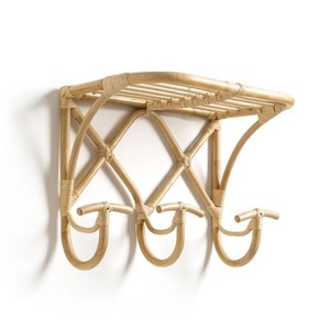 Étagère à fleurs en rotin tissé à la main écologique Décoration murale en rotin naturel Décoration OEM pour la maison Conception personnalisée Made in Vietnam - Product Image 3