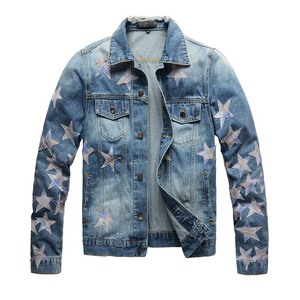 Veste en jean streetwear pour homme, vente chaude, personnalisée, hiver, écologique, coupe-vent, respirante, légère, 100% coton, premium - Product Image 2