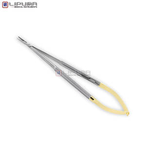 T.c Jacobson Micro soporte de aguja mecanismo de bloqueo de mordazas rectas mango redondo Acero inoxidable 7,25 pulgadas 18,5 cm instrumentos médicos - Product Image 6