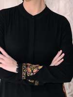Abaya Kaftan Personnalisée Couleur au Choix pour Femme, Robe Islamique Saoudienne Respirante avec Broderie Personnalisée, Robe Musulmane Printanière du Pakistan